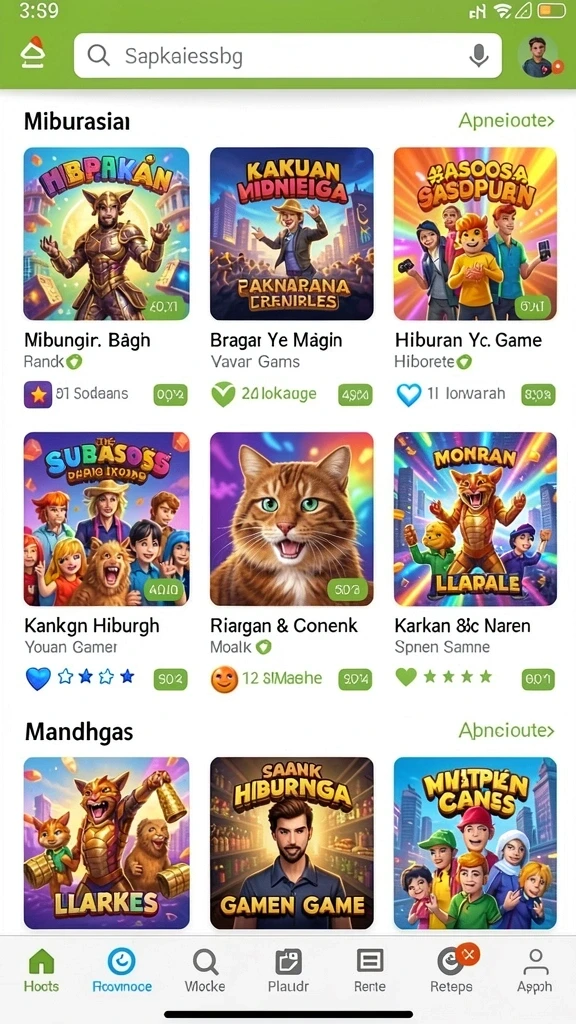 Screenshot pencapaian atau leaderboard yang memotivasi.