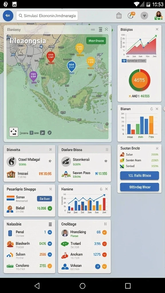 Gameplay seru dengan berbagai pilihan karakter.
