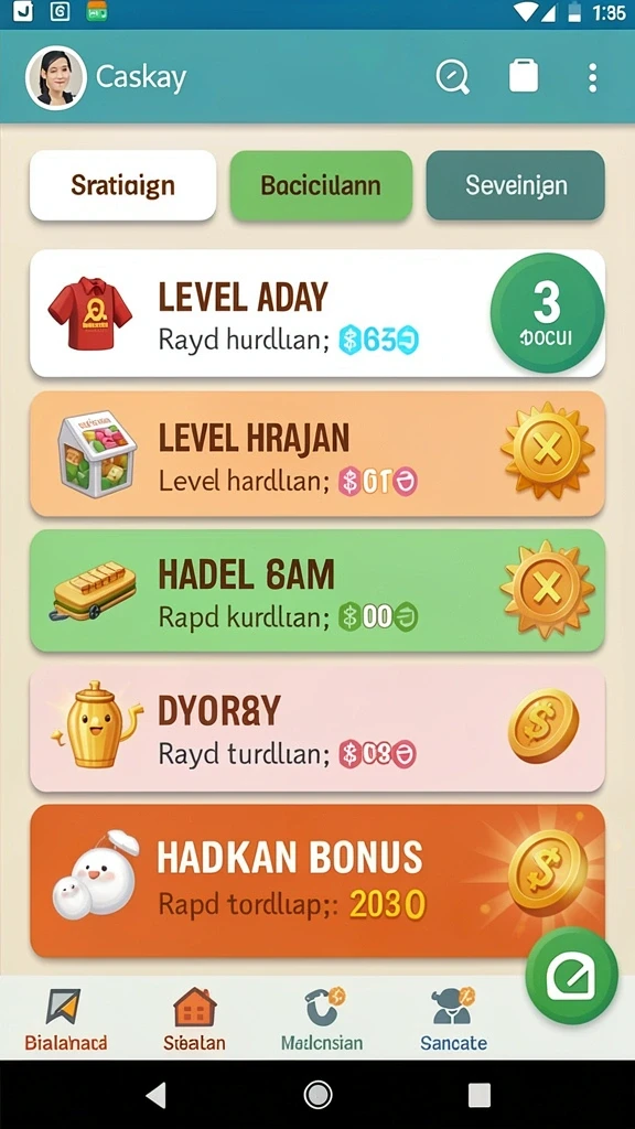 Karakter unik yang dapat dipilih dalam A7777.