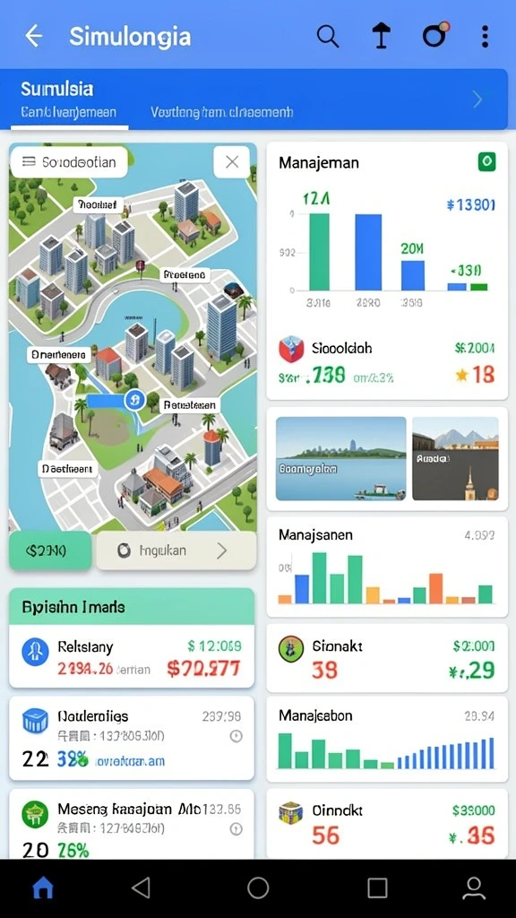 Berbagai mode permainan yang siap dimainkan.