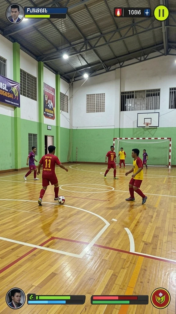 Karakter utama yang dinamis dan berwarna.