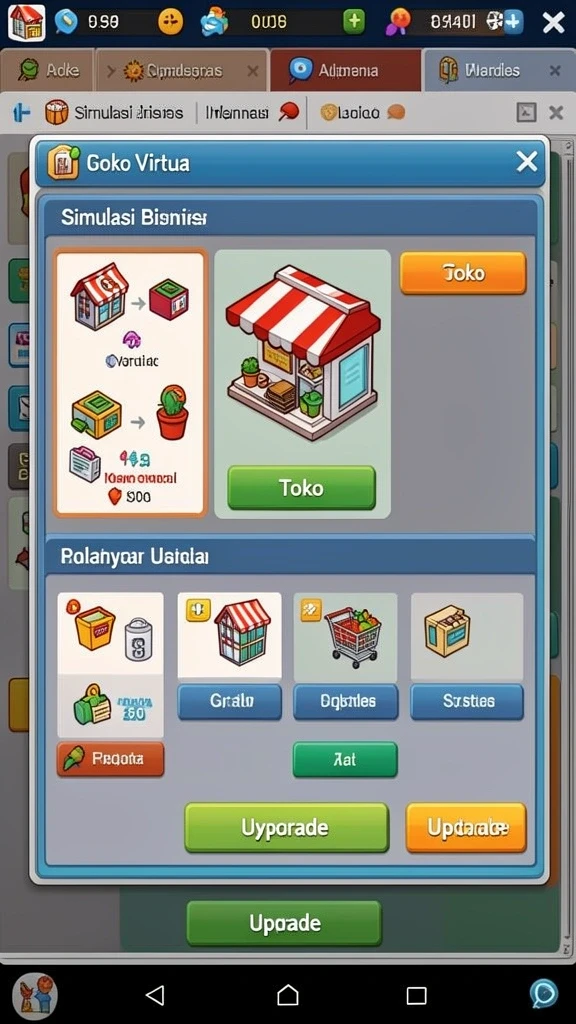 Screenshot dari salah satu level menantang di ATOM138.