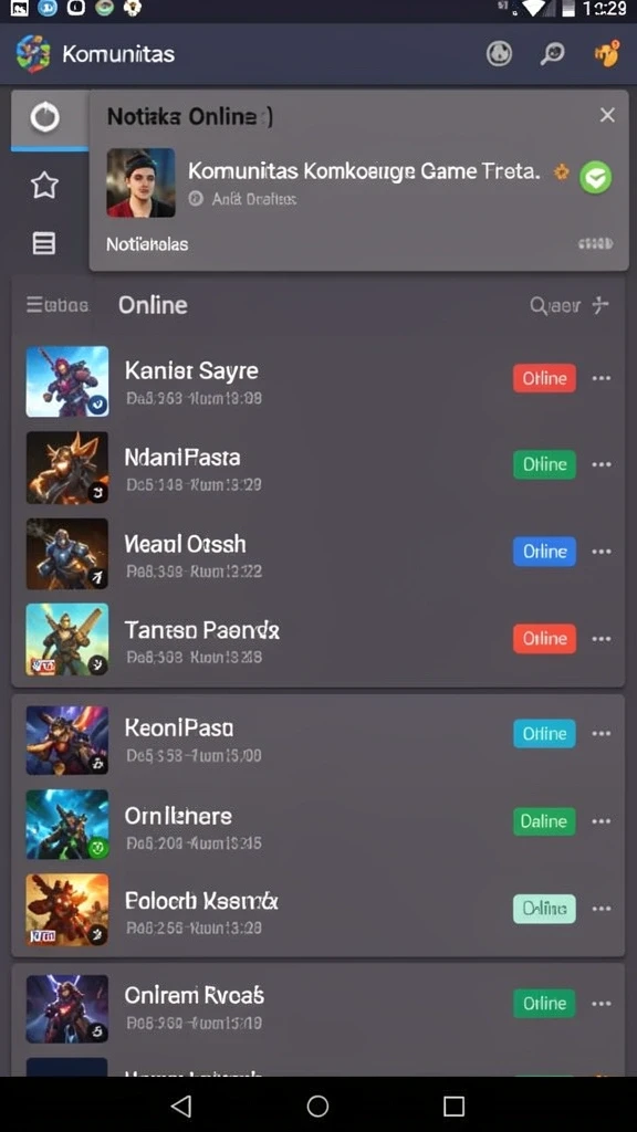 Fitur sosial yang memungkinkan interaksi pengguna.