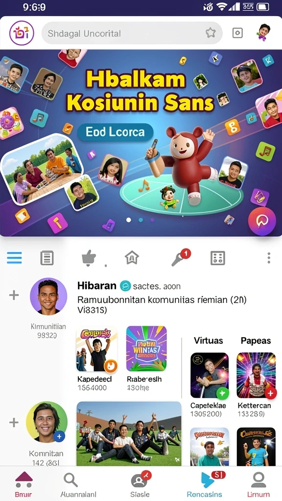 Tampilan antarmuka yang sederhana dan menarik.