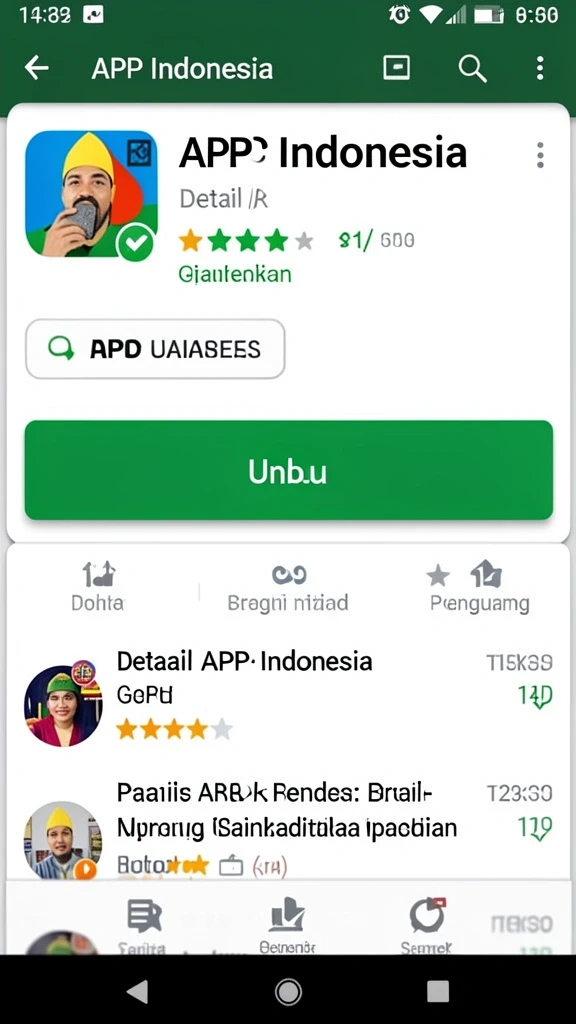 Tampilan karakter yang unik dan menarik.
