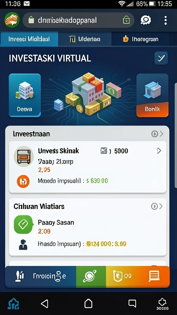 Menggambarkan tantangan seru yang harus dihadapi pemain.