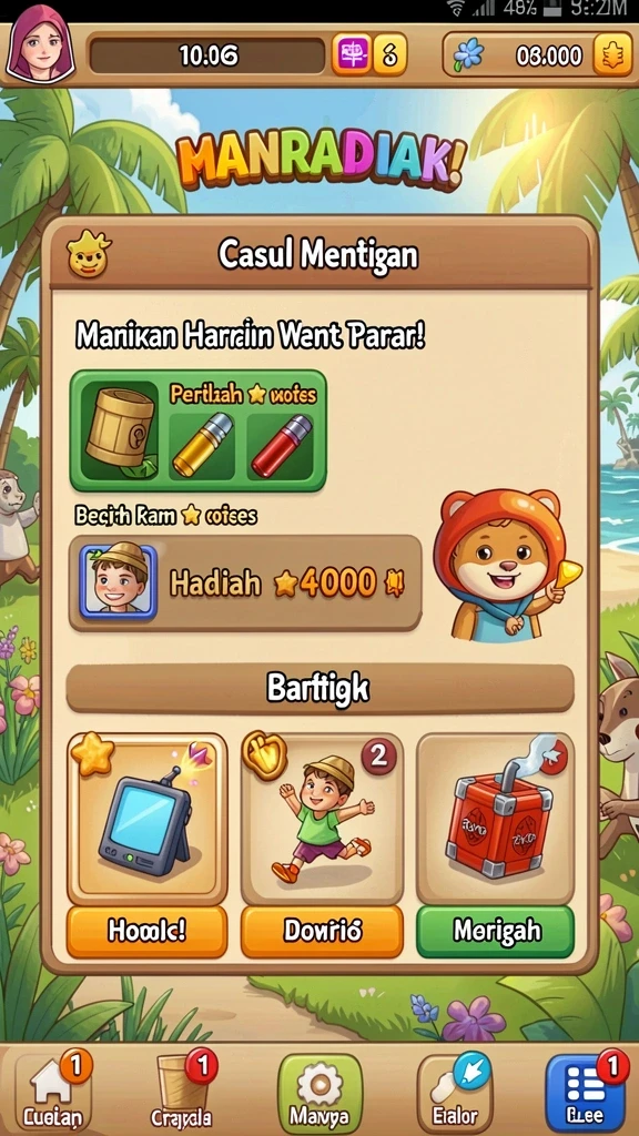 Tampilan antarmuka yang user-friendly untuk kemudahan navigasi.