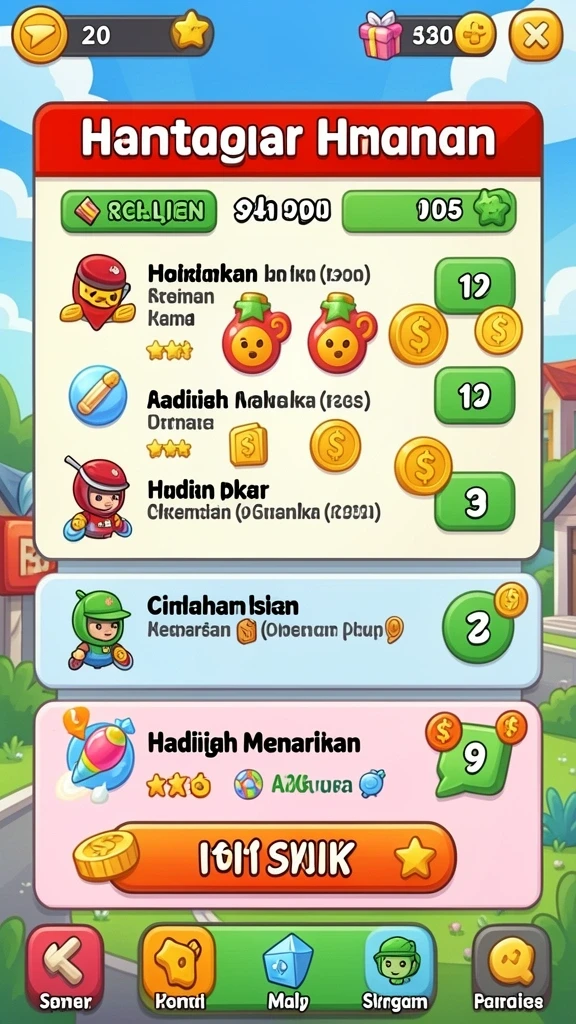 Tampilan antarmuka yang user-friendly dan menarik.