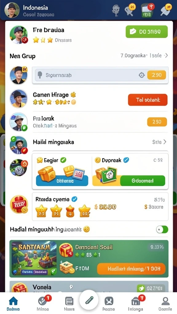 Tantangan seru dengan mode multiplayer yang kompetitif.
