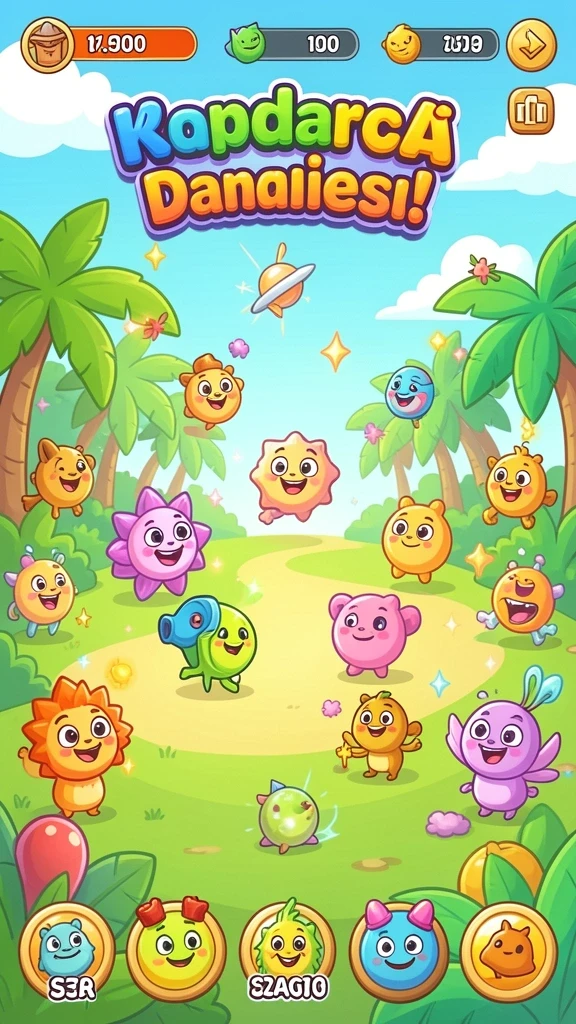 Gambar karakter-karakter unik dalam KASTOTO.