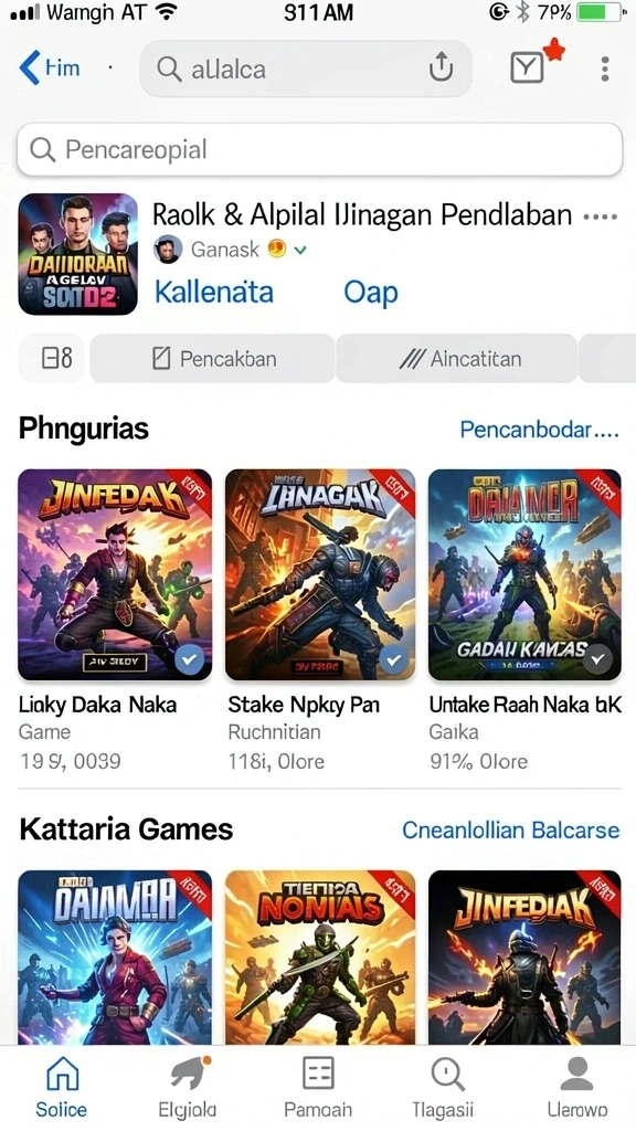 Screenshoot dari level baru yang diperkenalkan.