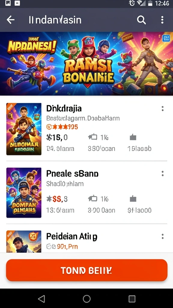 Beragam pilihan permainan yang seru dan menantang.