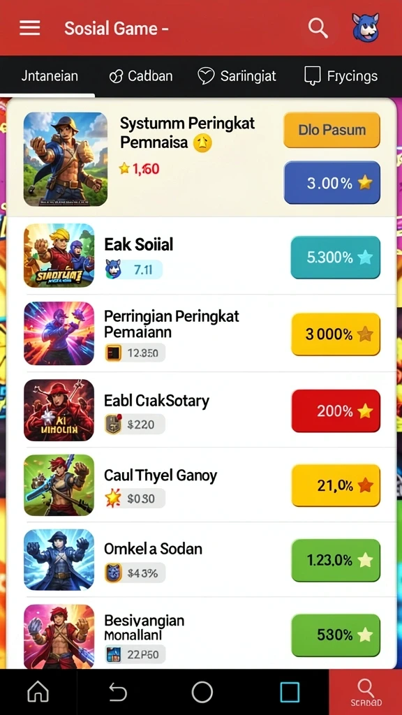 Karakter yang dapat disesuaikan dengan berbagai pilihan.