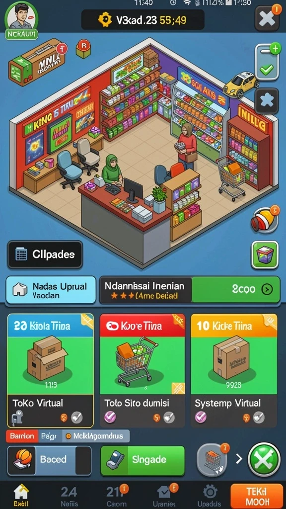 Tampilan level baru yang penuh tantangan.
