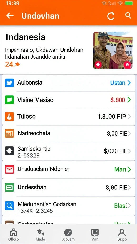 Tampilan antarmuka yang menarik dan modern.