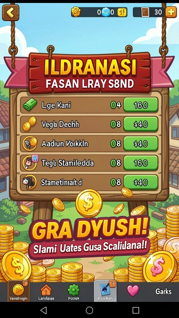 Tampilan awal permainan yang menarik.