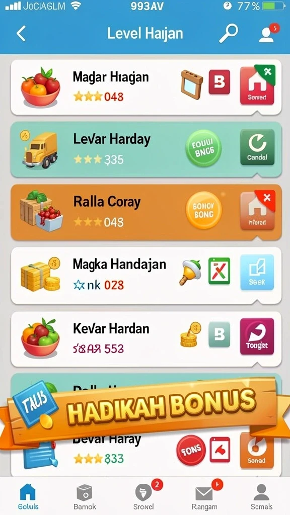 Screenshot menunjukkan item langka yang ditemukan di permainan.