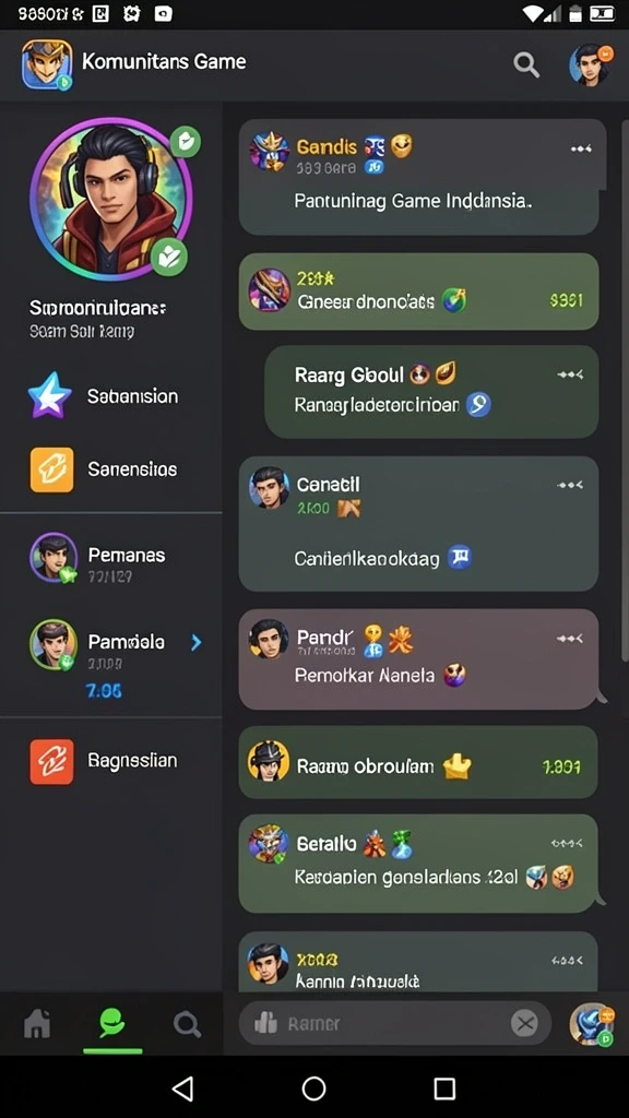 Screenshot menunjukkan tampilan awal permainan dengan karakter utama.