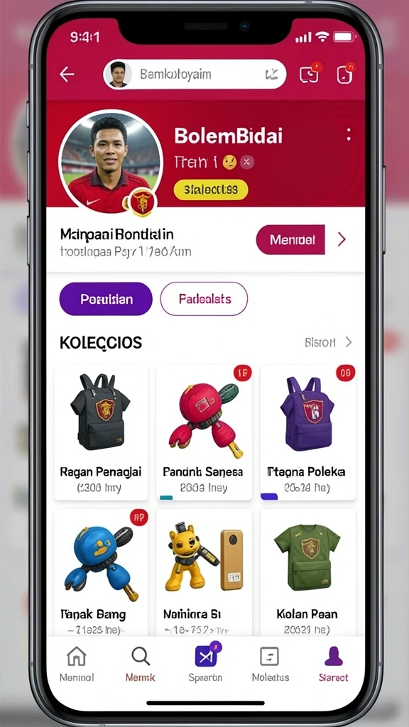 Koleksi karakter unik yang bisa dipilih dan dikembangkan.