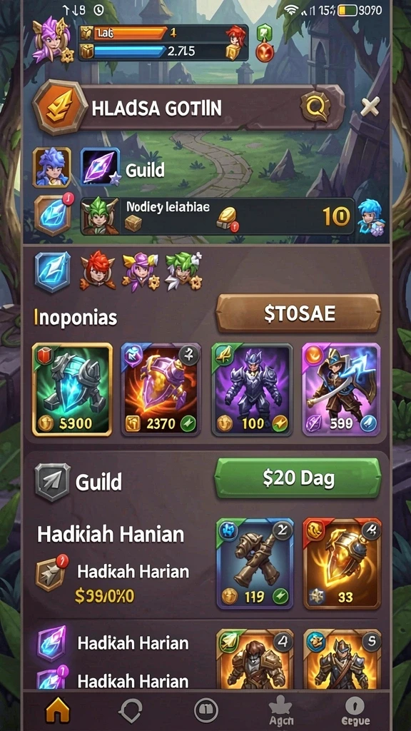 Screenshot menunjukkan pemandangan indah dari dunia fantasi RSNOK.