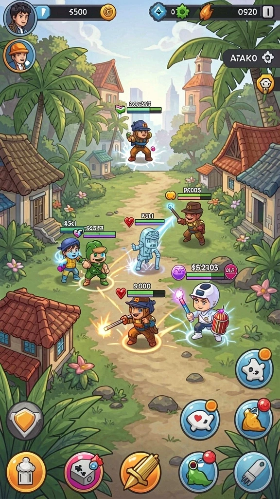 Screenshot pertama menampilkan tema permainan slot yang menarik.