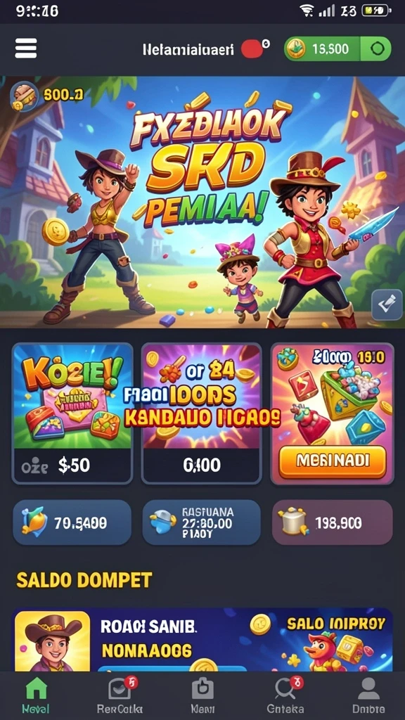 Karakter yang bisa diupgrade.