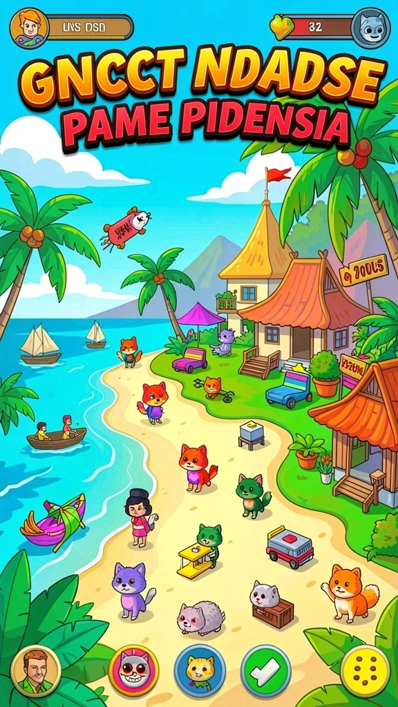 Tampilan utama TOTO1000 yang menarik dan penuh warna.