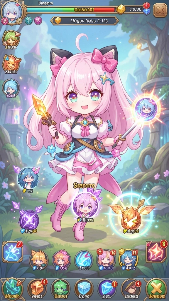 Screenshot dari item-item yang dapat ditemukan dalam permainan.